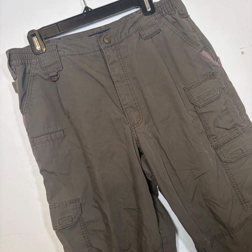 5.11 Tactical Series Mens 36x34 Taclite Pro Cargo Pants Olive Brown Ripstop Work
